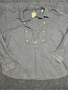 Vintage Cowboy Bib front Shirt Frontier Western Reenactment Historical Cosplay